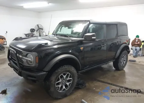 2023 Ford Bronco Badlands z USA, uszkodzony, nr VIN 1FMEE5DH4PLA89712